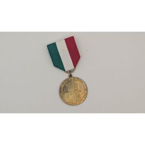 Vintage Mexican Education Medal “La Educación Ante Todo” Tricolor Ribbon